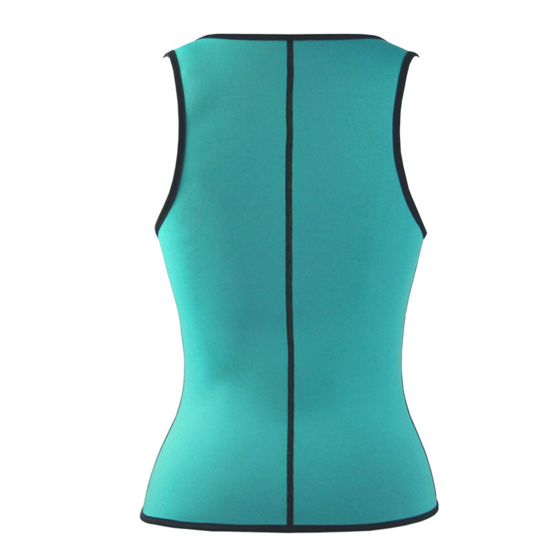UJB Green Ultra Sweat middle zipper latex corset XS-XXL MH1191