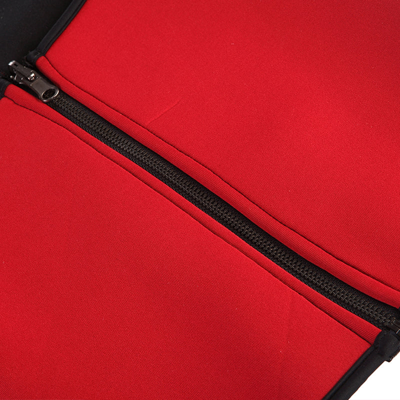 UJB Red Zipper Sweat Shaper Sauna Shirt Neoprene Workout Vest S-6XL MH1545