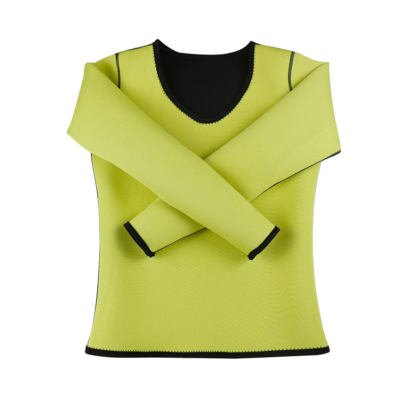UJB Long Sleeve Neoprene Shaper Shirt S-4XL MH1739