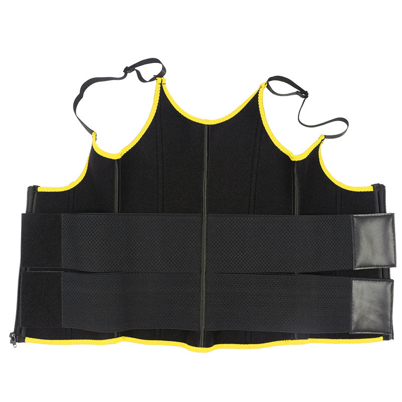 UJB Yellow Adjustable Double Belts Vest MHW100068Y