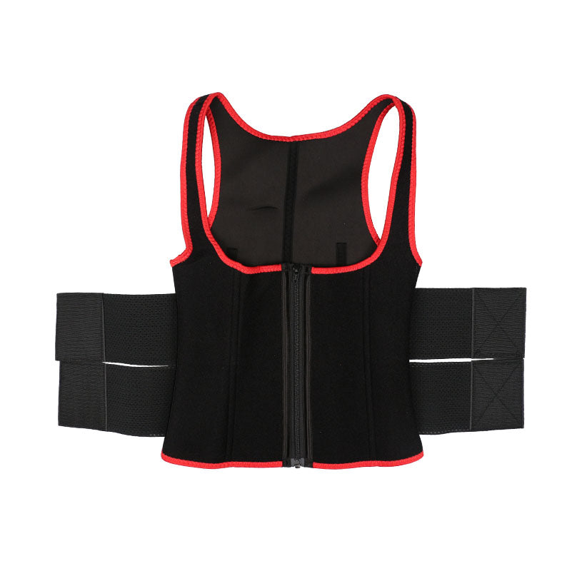 UJB Red New Double Belt vest MHW100064R
