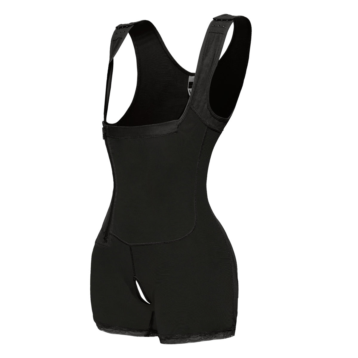 Black Side Zipper Tummy and Butt Lifter Shaper MHW100031B