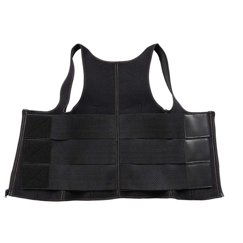 UJB Black Vest Three Belts MHW100194B
