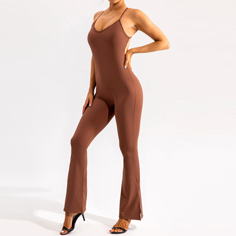 UJB Athletic Backless Jumpsuit One Piece Overall MH133785