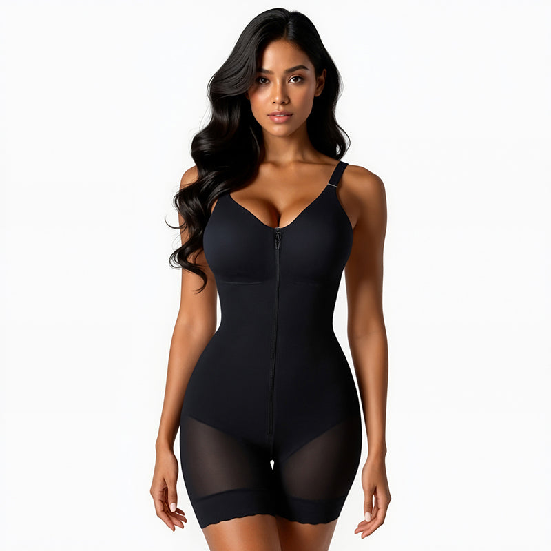 Fajas Colombianas Postpartum Shapewear Tummy Control Butt Lifter with Zipper Crotch MT000839B
