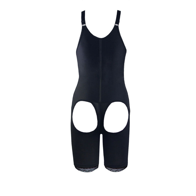 Black Bodyshaper with Latex Material S-3XL MH1214