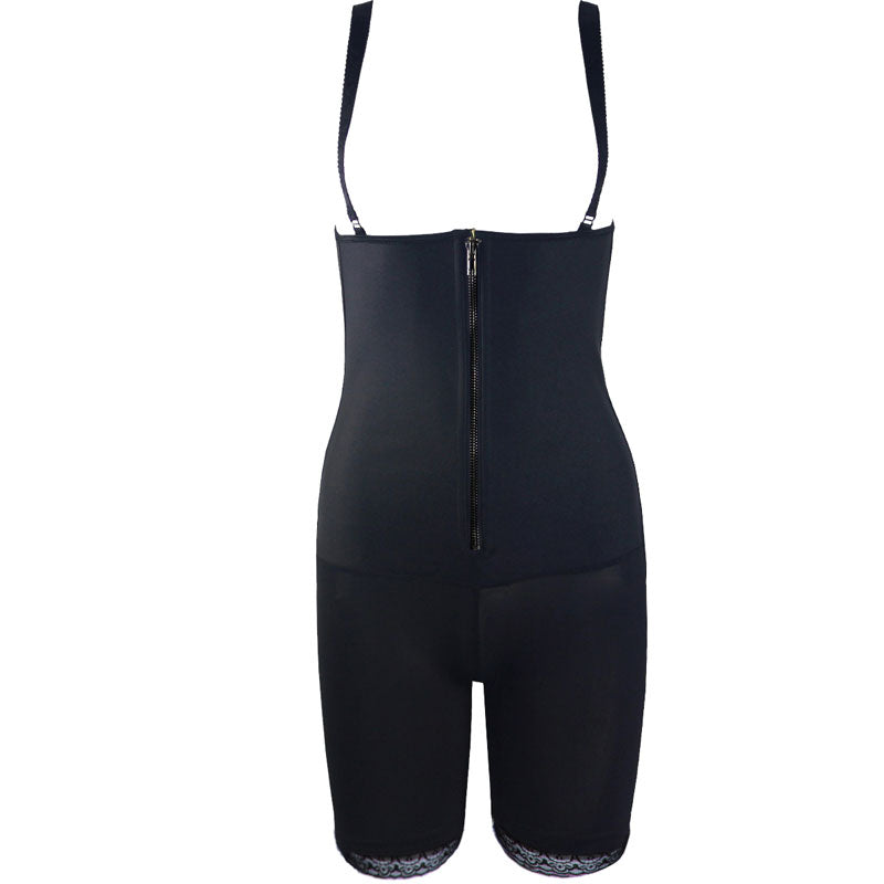 Black Bodyshaper with Latex Material S-3XL MH1214
