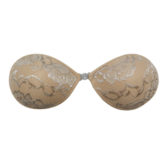 UJB Nude Strapless Invisible Push Up Silicone Bra A-D MH4422