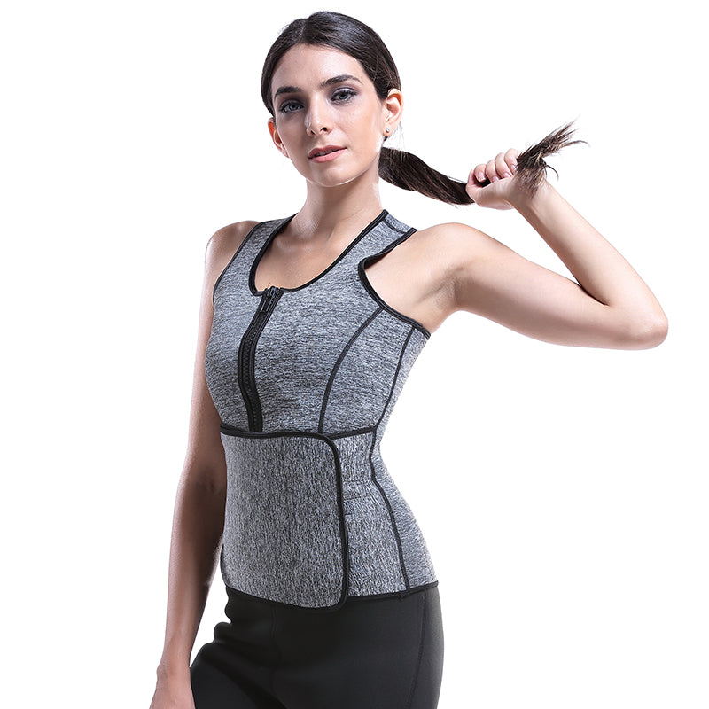 UJB Waist Trainer Corset Slimming Neoprene Sauna Vest S-6XL MH1526