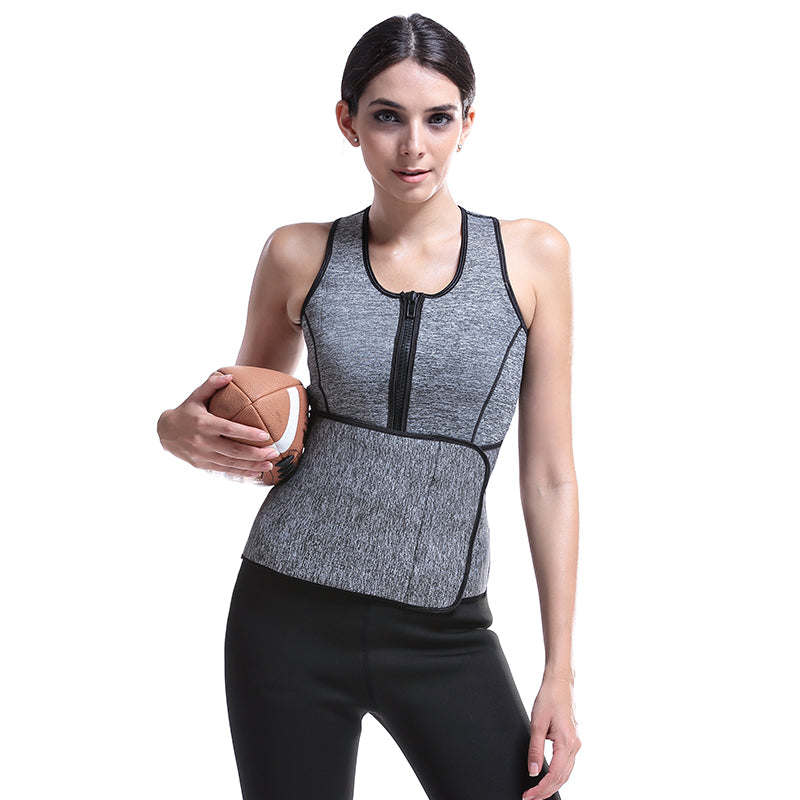 UJB Waist Trainer Corset Slimming Neoprene Sauna Vest S-6XL MH1526