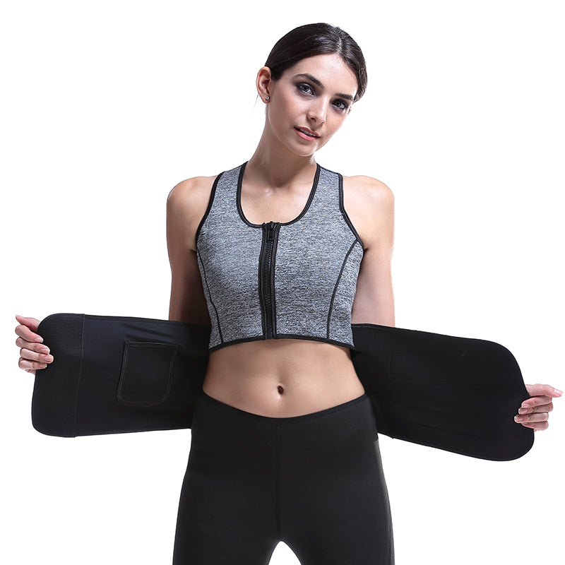 UJB Waist Trainer Corset Slimming Neoprene Sauna Vest S-6XL MH1526