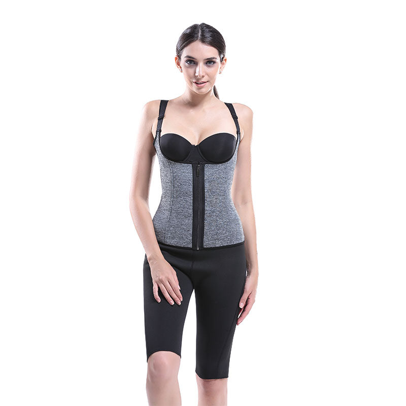 UJB Neoprene Sauna Vest Weight Loss With Zipper MH1529