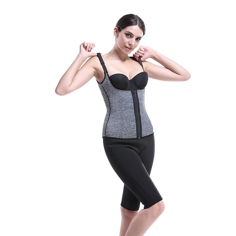 UJB Neoprene Sauna Vest Weight Loss With Zipper MH1529