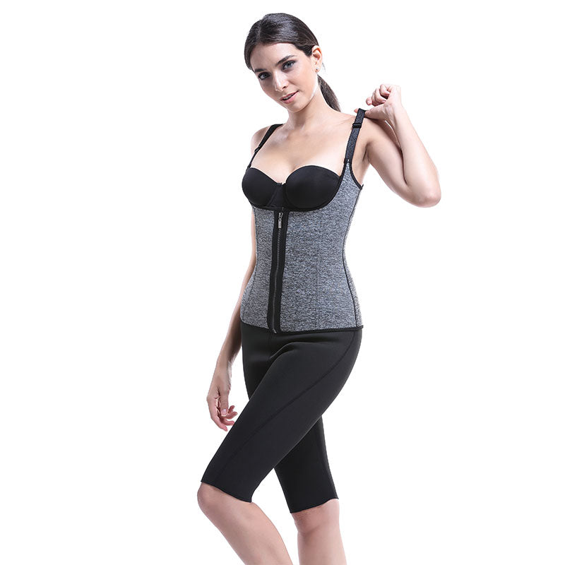 UJB Neoprene Sauna Vest Weight Loss With Zipper MH1529