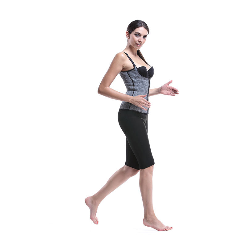 UJB Neoprene Sauna Vest Weight Loss With Zipper MH1529