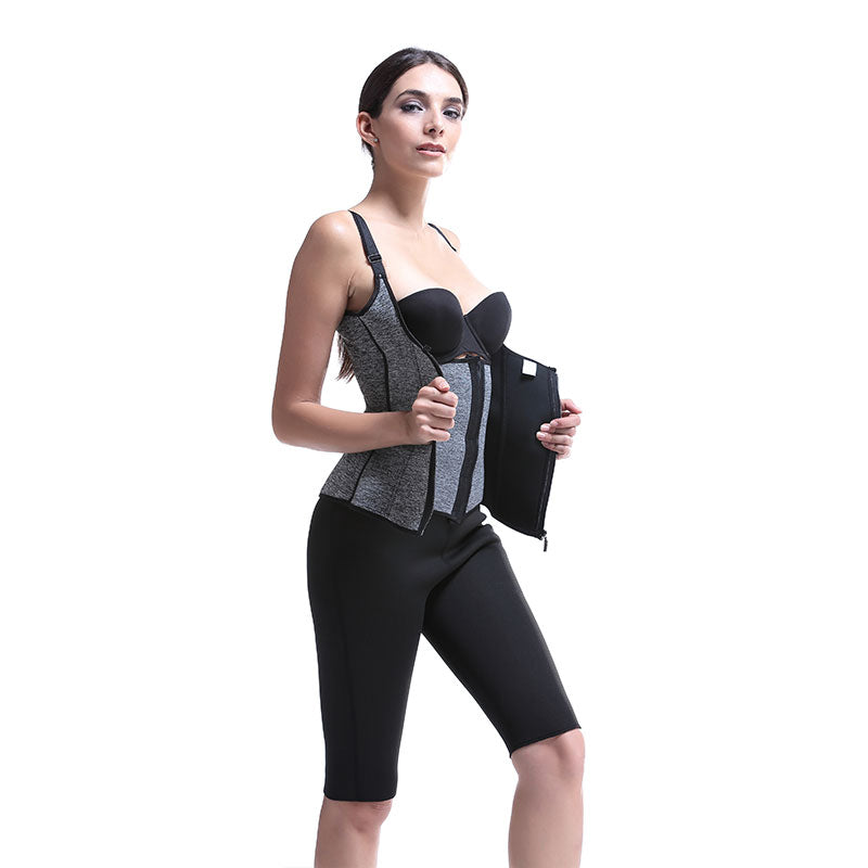 UJB Neoprene Sauna Vest Weight Loss With Zipper MH1529