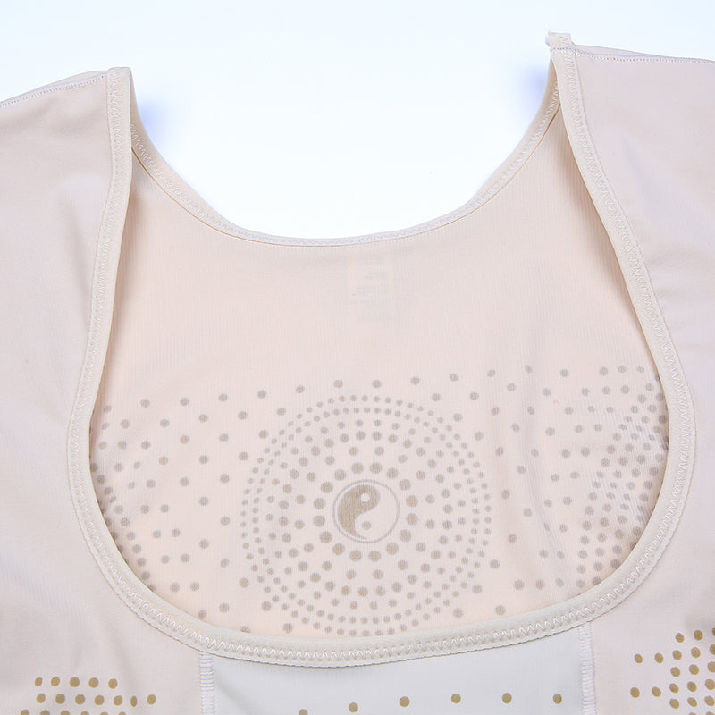 Nude Graphene Negative Ions Caffeine Power Stone Body Shaper M-4XL MH1496