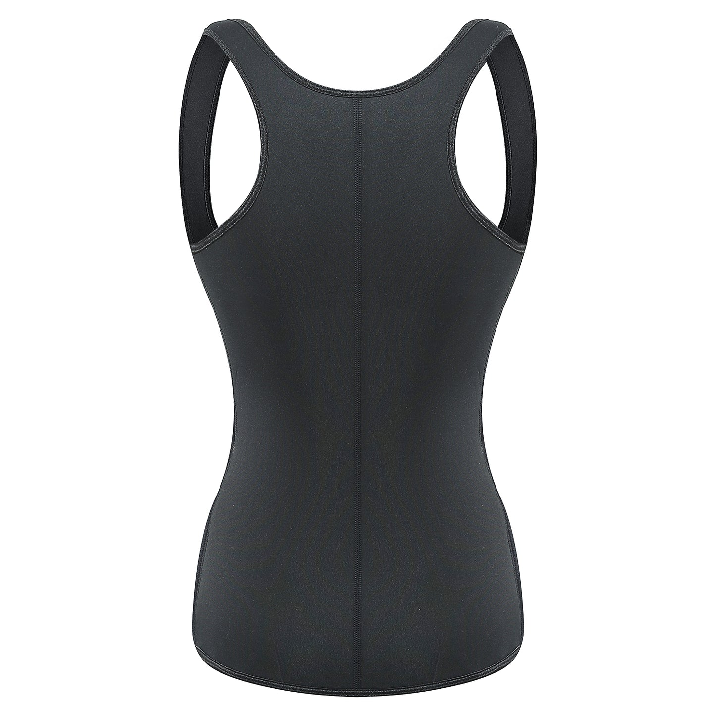 UJB Black Neoprene Slimming Vest With Belt XS-6XL MH1701