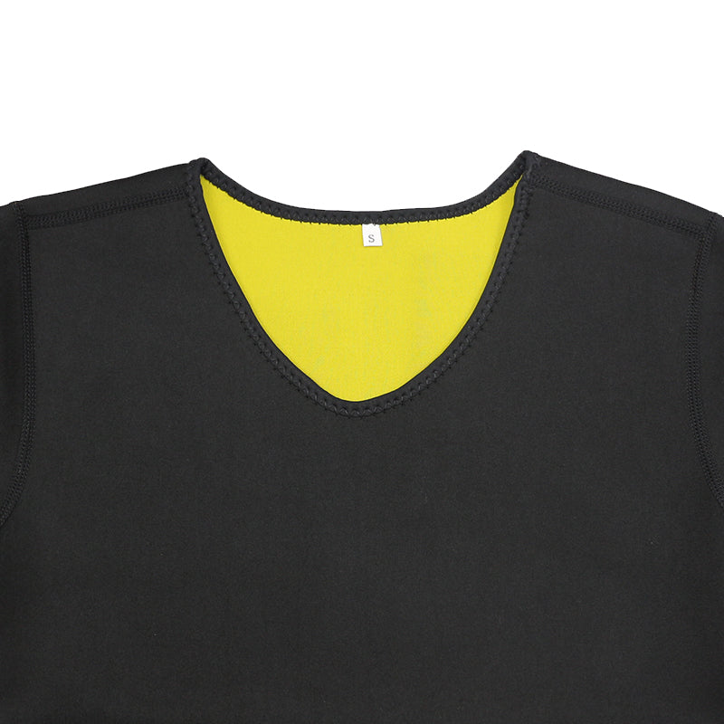 UJB Short Sleeve Sweat Shaper Sauna Neoprene Shirt S-3XL MH1730