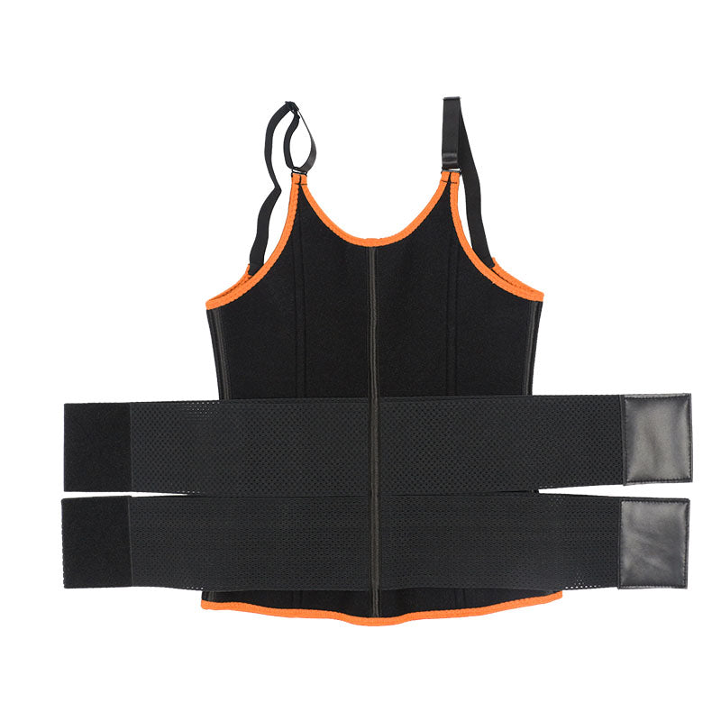 UJB Orange Adjustable Double Belts Vest MHW100068O