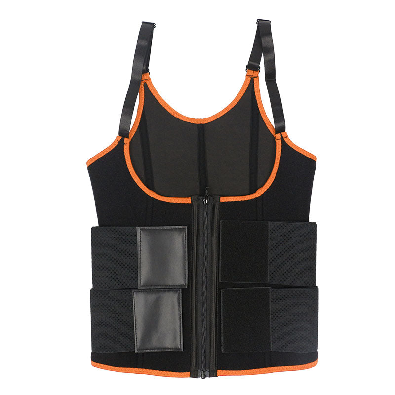 UJB Orange Adjustable Double Belts Vest MHW100068O