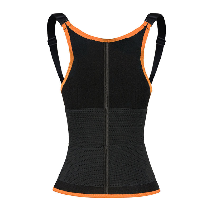 UJB Orange Adjustable Double Belts Vest MHW100068O