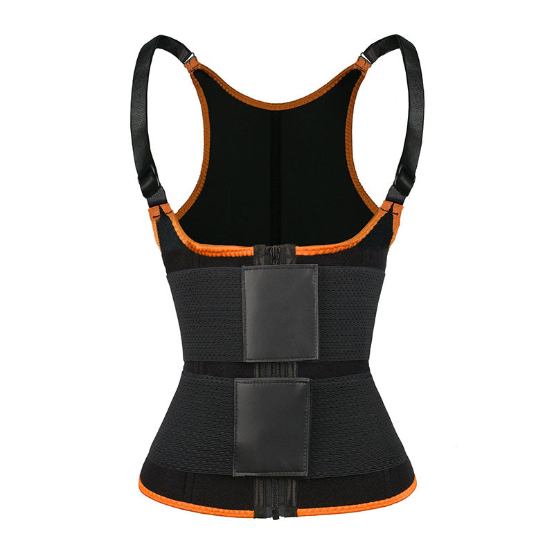 UJB Orange Adjustable Double Belts Vest MHW100068O