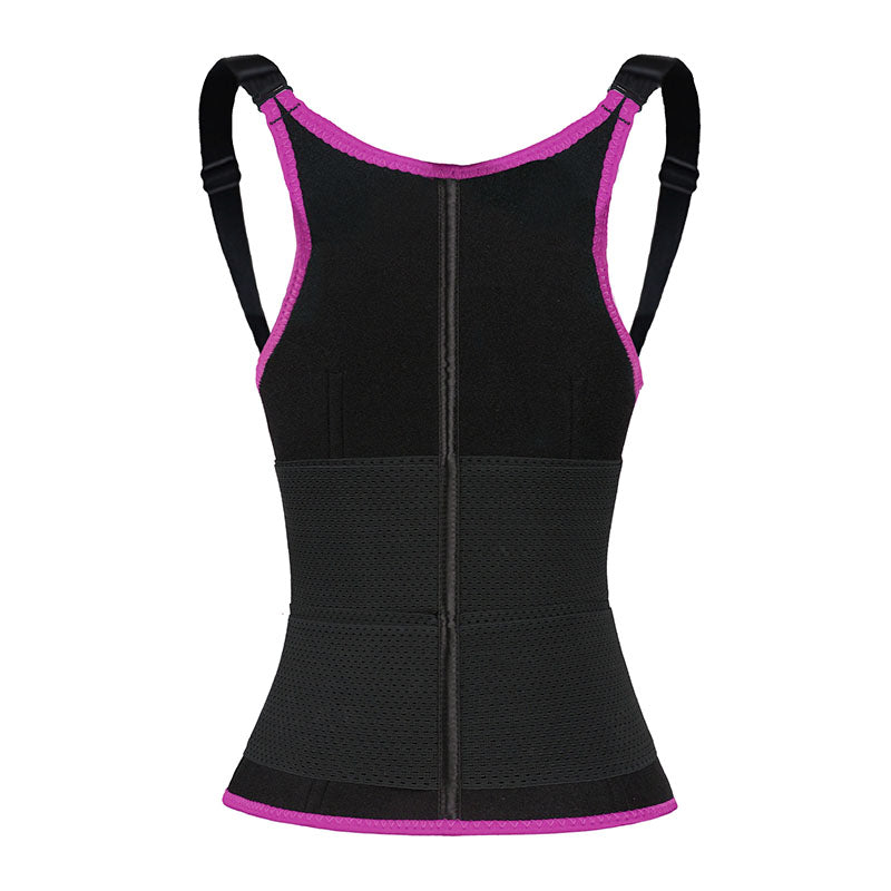 UJB Pink Adjustable Double Belts Vest MHW100068P