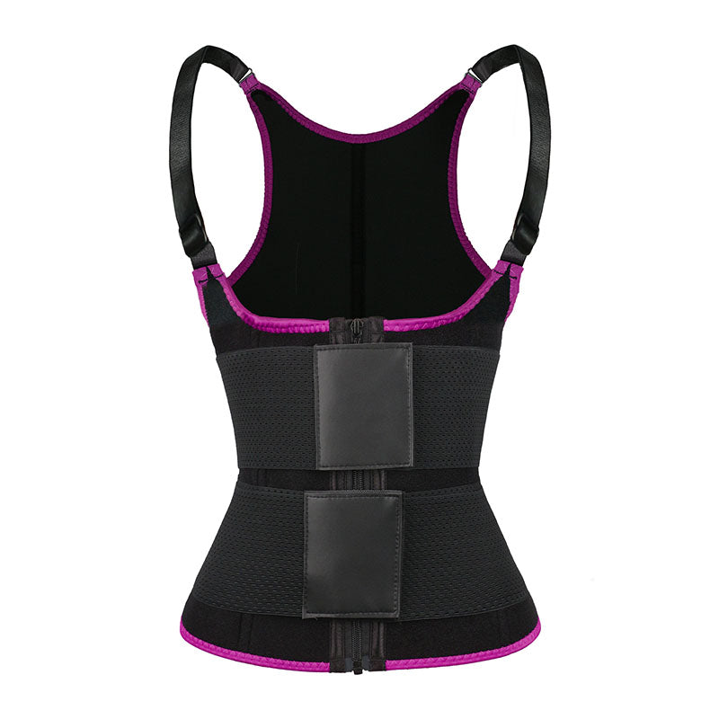 UJB Pink Adjustable Double Belts Vest MHW100068P