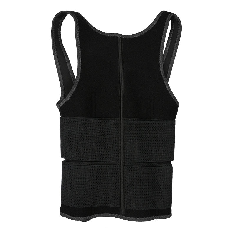 UJB Black Vest Double Belt MHW100064B