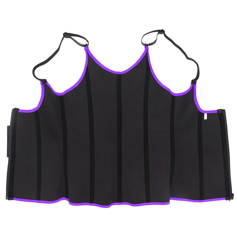 UJB Purple Adjustable Double Belts Vest MHW100068PU