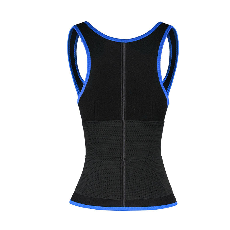 UJB Blue New Stype Double Belts Waist Trainers Vest MHW100064BL