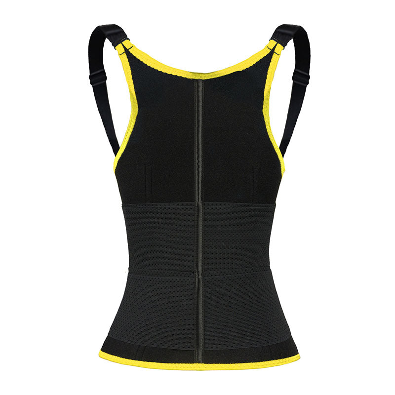UJB Yellow Adjustable Double Belts Vest MHW100068Y