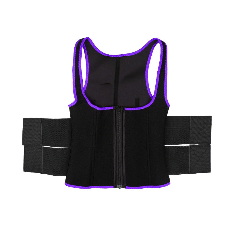 UJB Purple Vest Double Belt MHW100064PU