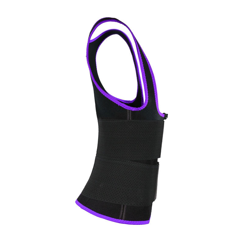 UJB Purple Vest Double Belt MHW100064PU