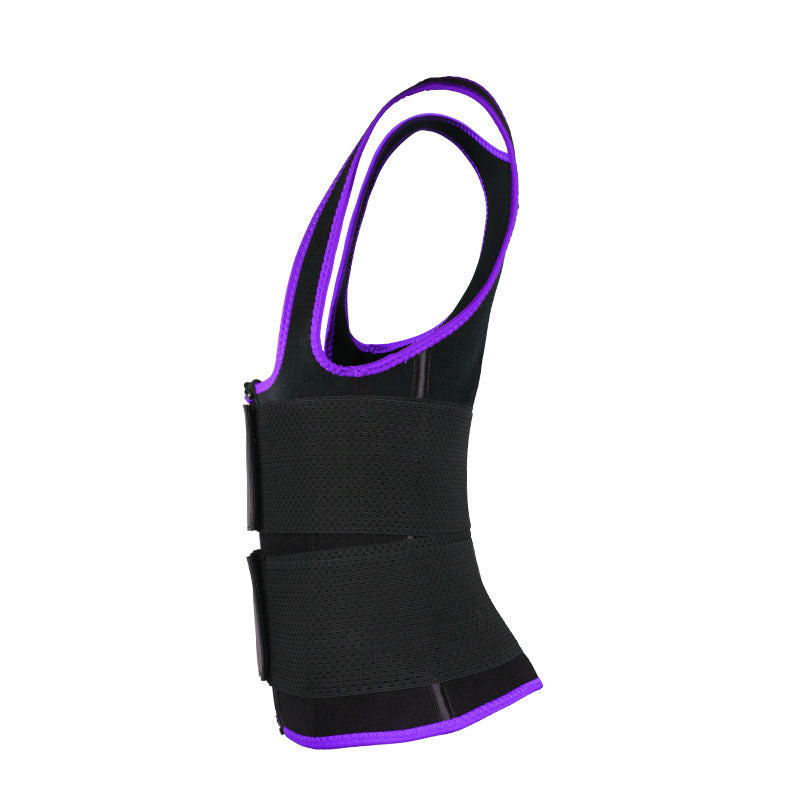 UJB Purple Vest Double Belt MHW100064PU