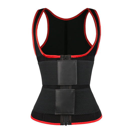 UJB Red New Double Belt vest MHW100064R