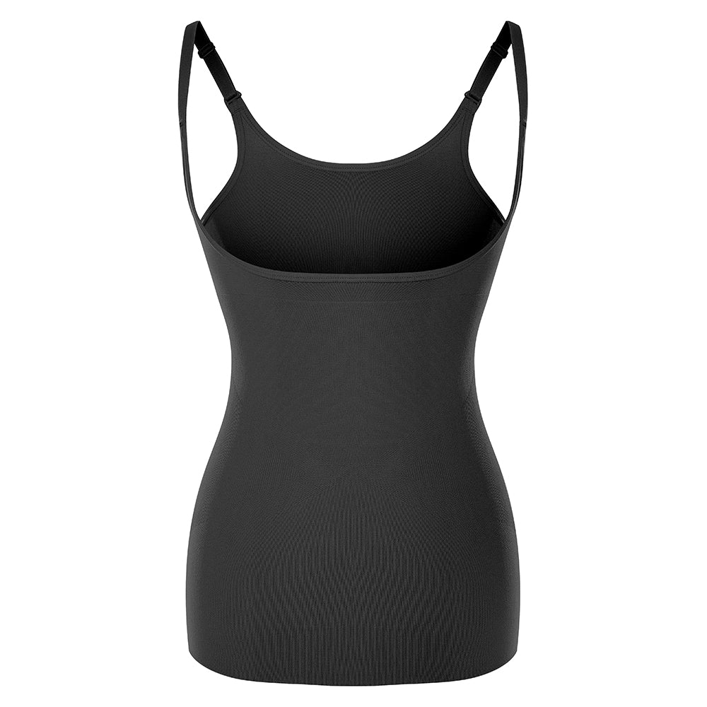 Black Adjustable Strap Tummy Vest MHW100030B