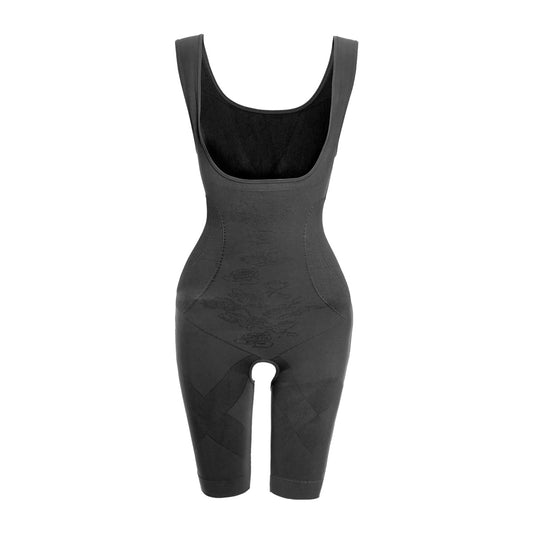 Black Seamless Postpartum Abdomen Hip Lift Body Shaper MHW100035B
