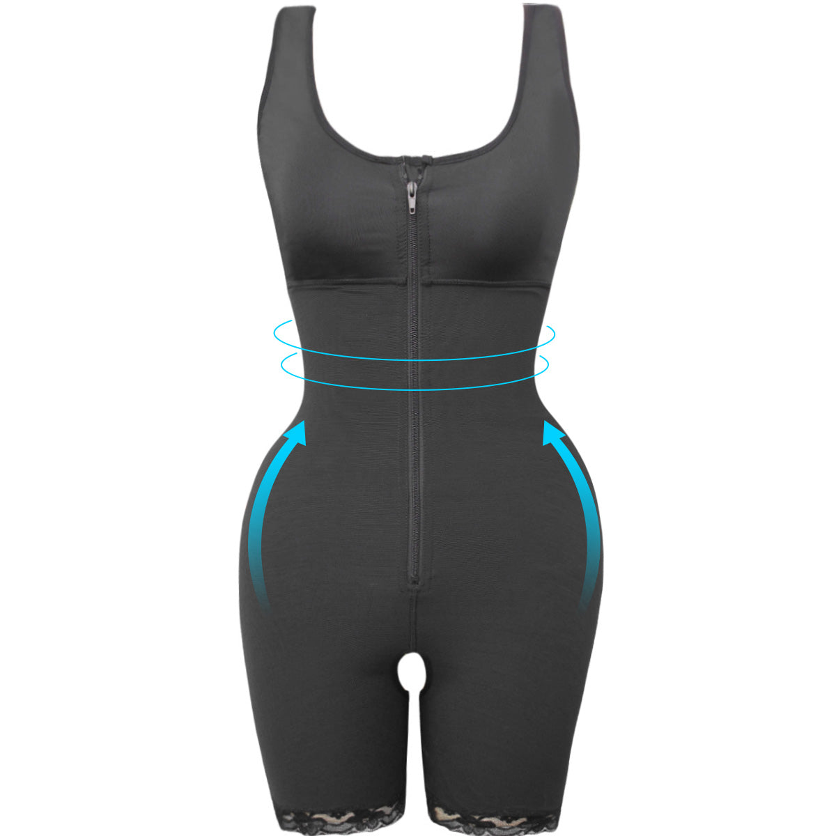 Black Abdomen Hip Lift Waist Shape Body Shaper MHW100023B