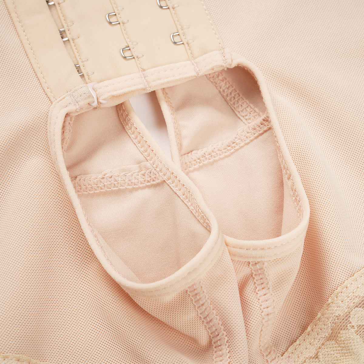 Nude High-waist Three-row Abdomen Hip Pants MHW100125N