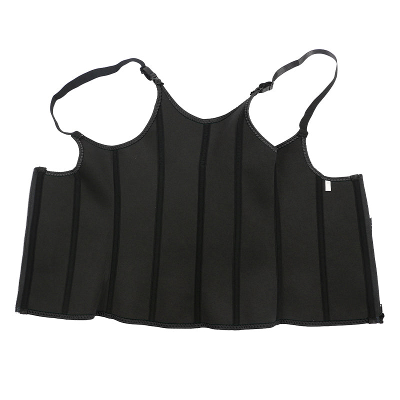 UJB Black Adjustable Single Belts Vest MHW100079B