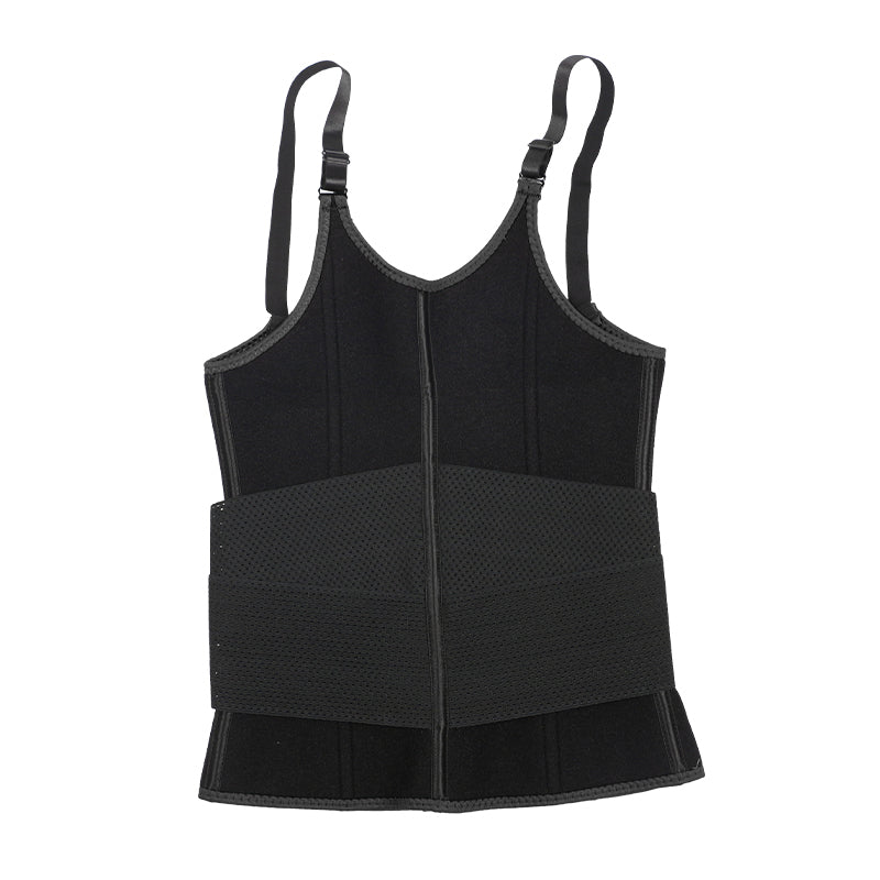 UJB Black Adjustable Single Belts Vest MHW100079B