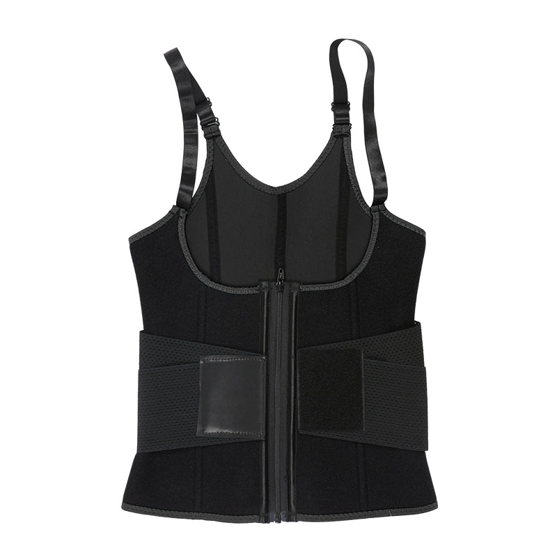 UJB Black Adjustable Single Belts Vest MHW100079B