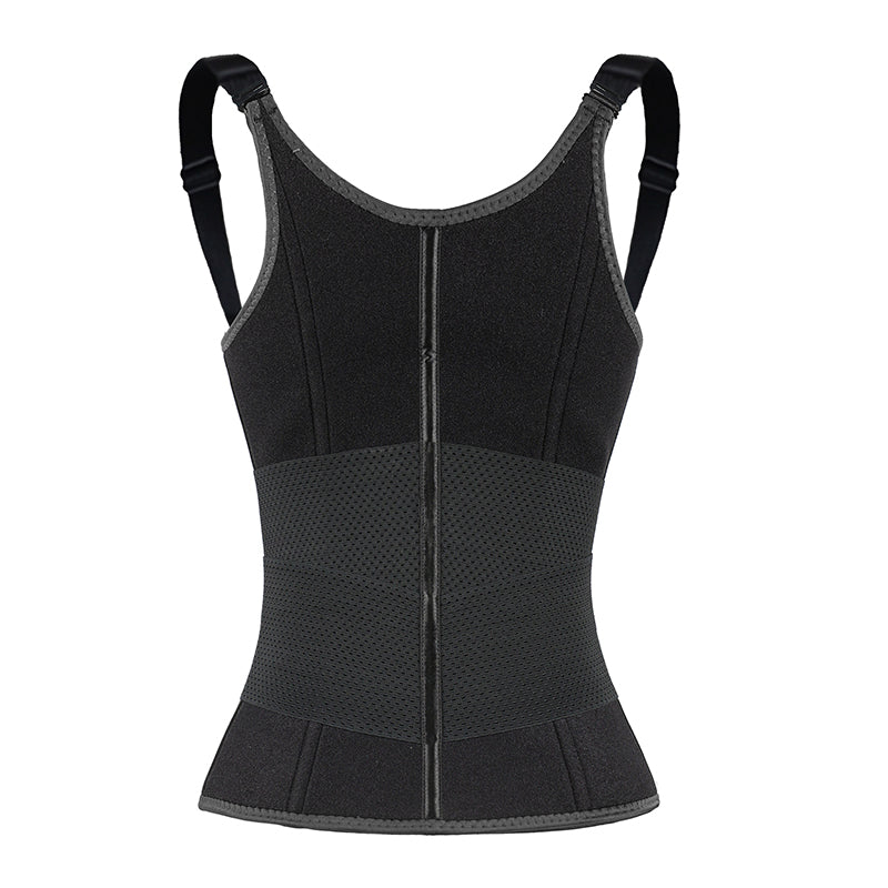 UJB Black Adjustable Single Belts Vest MHW100079B