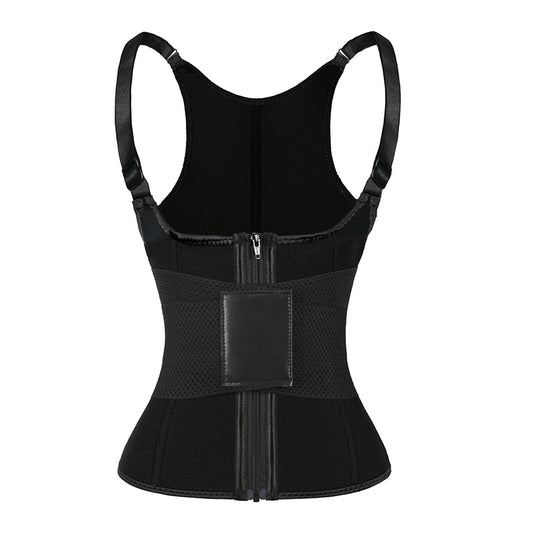 UJB Black Adjustable Single Belts Vest MHW100079B
