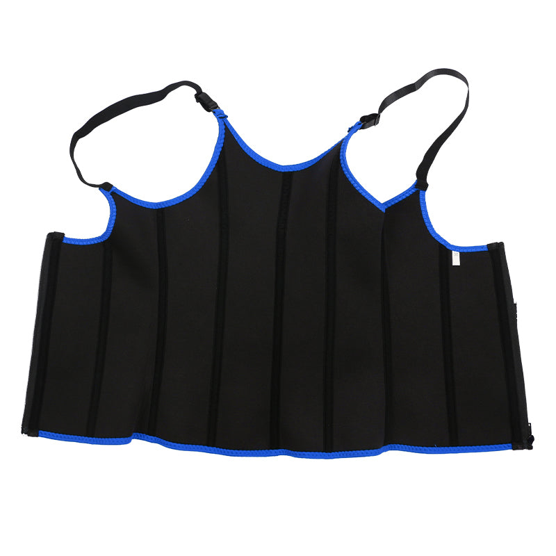 UJB Blue Adjustable Single Belts Vest MHW100079BL