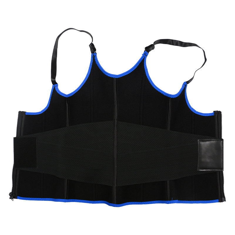 UJB Blue Adjustable Single Belts Vest MHW100079BL