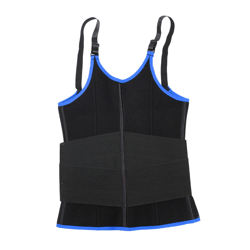UJB Blue Adjustable Single Belts Vest MHW100079BL