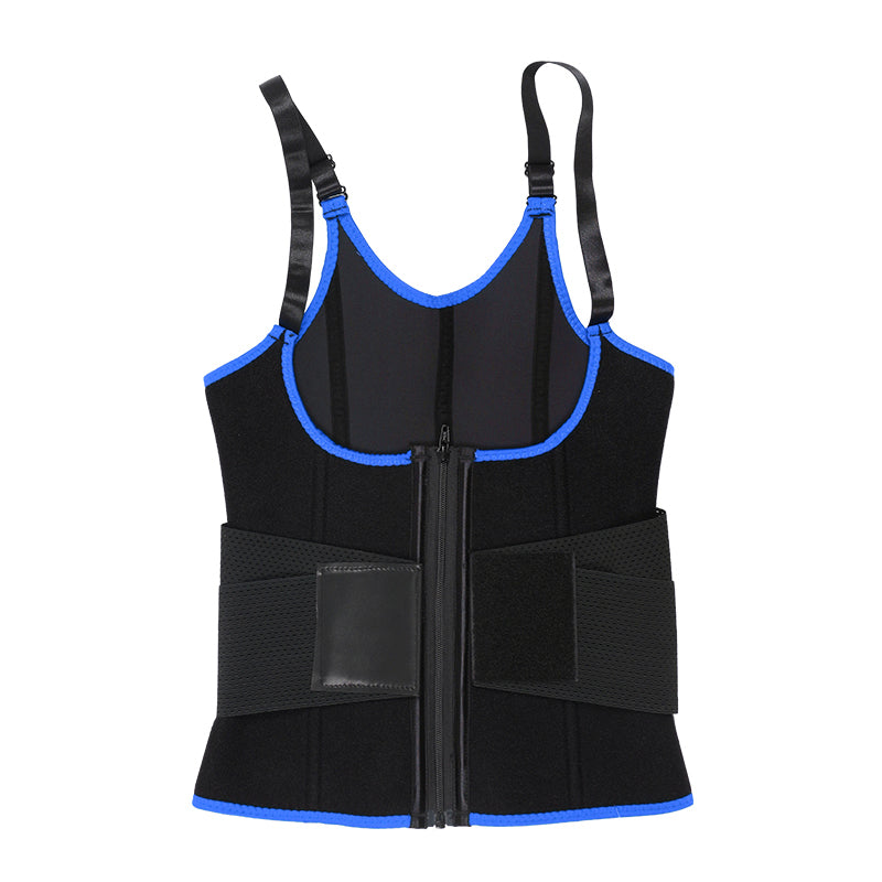 UJB Blue Adjustable Single Belts Vest MHW100079BL